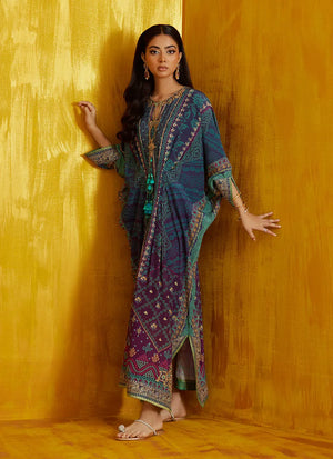 Mayna Festive Prints '25 - Peridot Ombre Kaftan