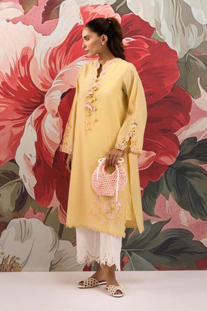 Pre-Fall Collection '25 - Stitched Embroidered Chambrey Shirt SS25SGE404