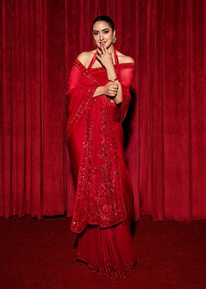 Saree '25 - Claret