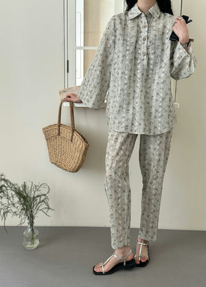 New Arrivals '26 - Fatin Cotton Suit with Embroidery Details | HS-1446