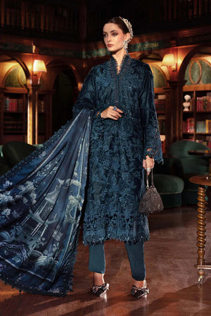 Winter Luxe '25 - 3 Piece Unstitched Embroidered Velvet Suit | WL-1310