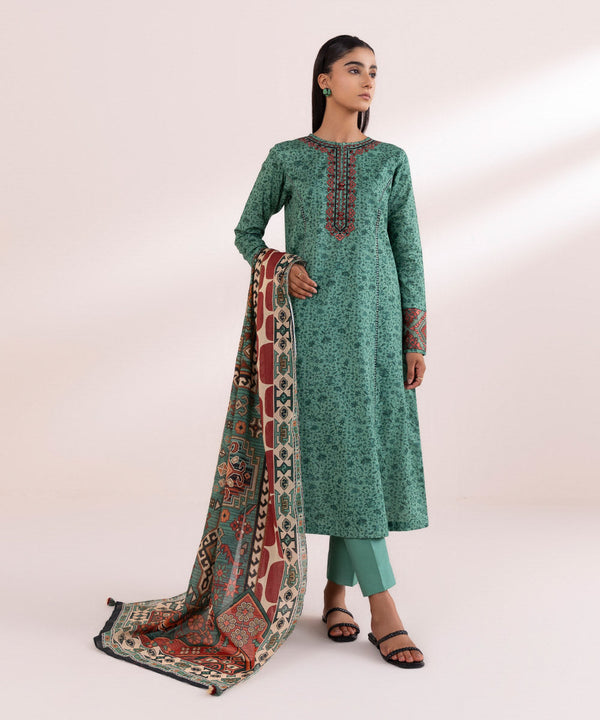 3 Piece - Embroidered Lawn Suit-3Pedy24Dfv47