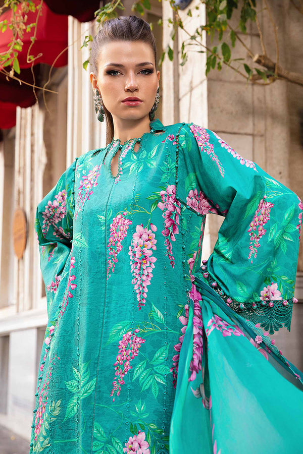 M Print'24 - 3 Piece Unstitched Printed Cambric Suit | MPT-2301-A