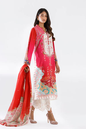 Eid Edit '26 - Stitched Printed Crepe Shirt + Dupatta | SS26STP708P2D