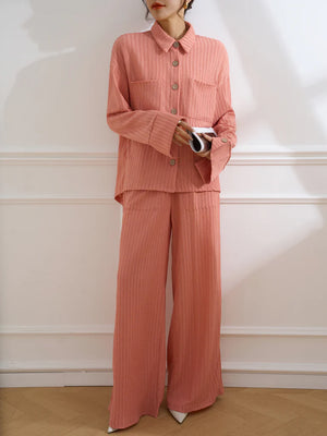 Spring Summer '25 - Ohio Coral Textured Suit