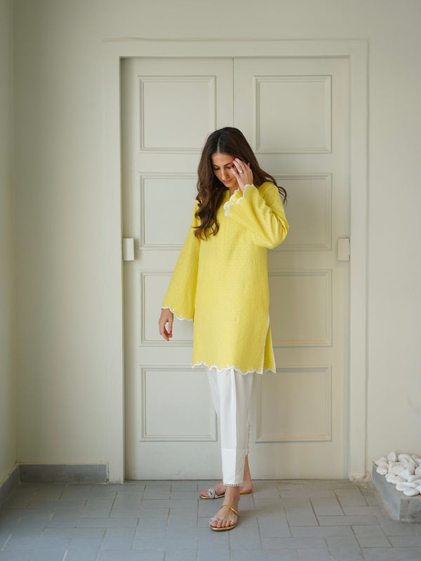 Mila Tunic In Chikan Set