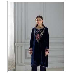 Noor Velvets - Navy Blue