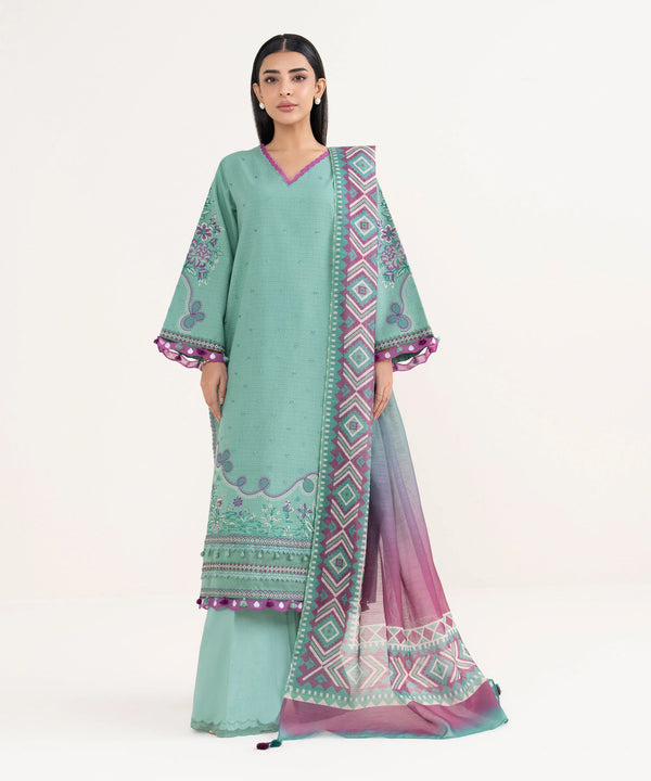 Pre Fall '25 - 3 Piece - Embroidered Dobby Suit  0U3PEST25V78