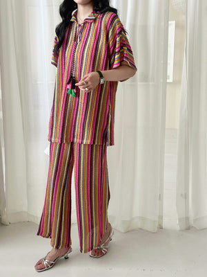 Spring Summer - Miami Crochet Suit with Tassel Details | HS-1263