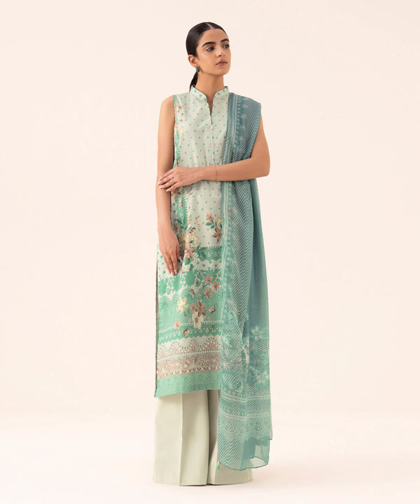 Pre Fall '25 - 3 Piece - Embroidered Cotton Viscose Suit 0U3PEDY25V79