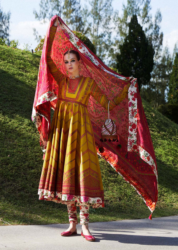 Zaiba Eid Stitched Lawn '24 - Sunehri