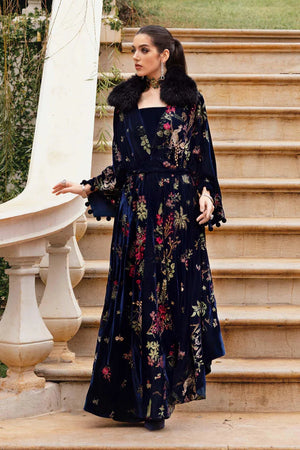 Winter Luxe '25 - 3 Piece Unstitched Embroidered Twill Linen Suit | WL-1312