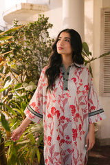 Studio Mehr SS Printed Lawn '24 - African Lily Matching Set