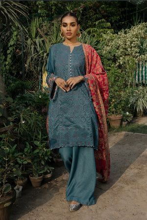 Rehab Luxury Winter Collection Œ Schiffli Qwk-09