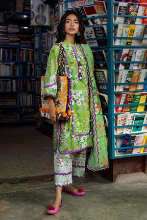 Mahay Summer '26 Vol 4 - Unstitched Printed 3 Piece Lawn Suit | H264-007B-3AG