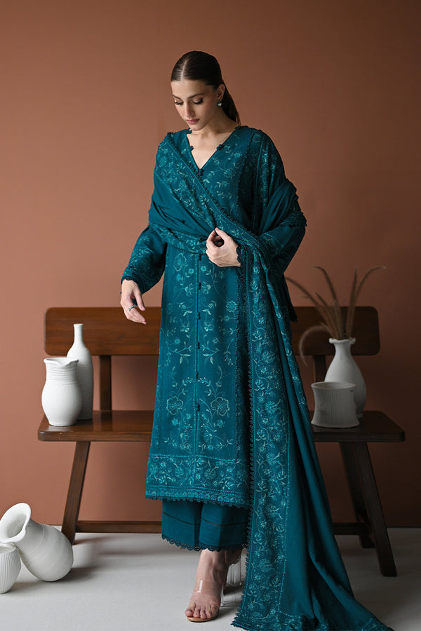 KARANDI'24-TEAL LUXURY EMBROIDERED KARANDI SET (NEL-24625)