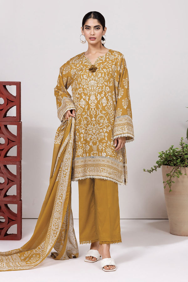 Essentials '24 3 Piece | Top Dupatta-6-Ala240553-2