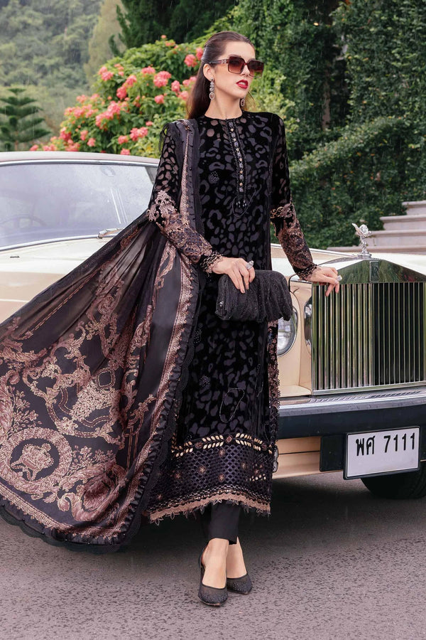 Winter Luxe '25 - 3 Piece Unstitched Embroidered Palachi Suit | WL-1301
