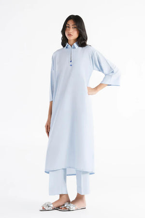 Eid Edit '26 - Stitched Linen Shirt+Culotte | SS26BSD164P2T