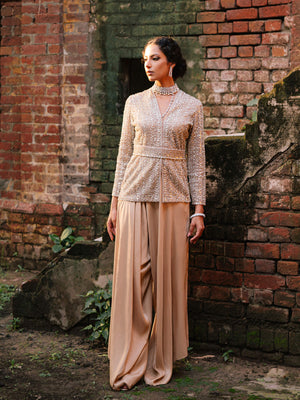 Couture Autumn Winter '23 - Belted Jacket W/ Loose Pant