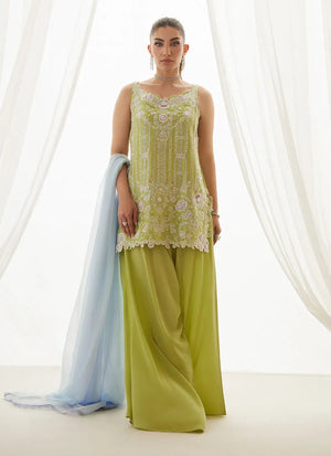 Luxe Pret '25 - Ceelie Citrus Shirt And Dupatta