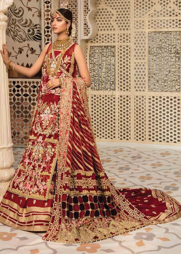 Wedding Collection - Unstitched - Scarlet - 2A