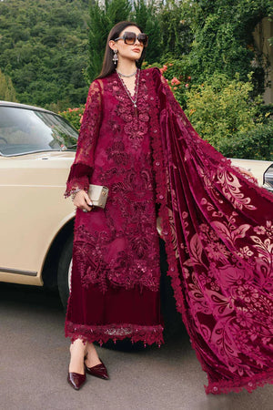 Winter Luxe '25 - 3 Piece Unstitched Embroidered Chantilly Suit | WL-1308