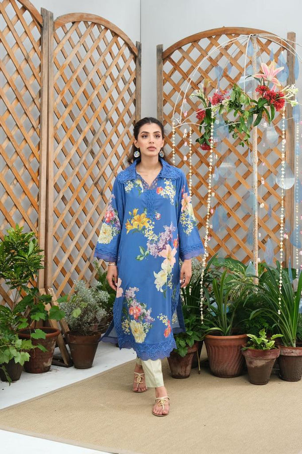 Farida Hasan A Floral Monsoon 23 - Blue Lily