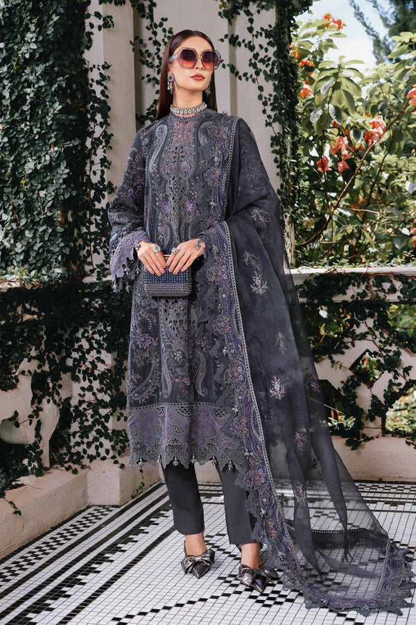 Winter Luxe '25 - 3 Piece Unstitched Embroidered Velvet Suit | WL-1305