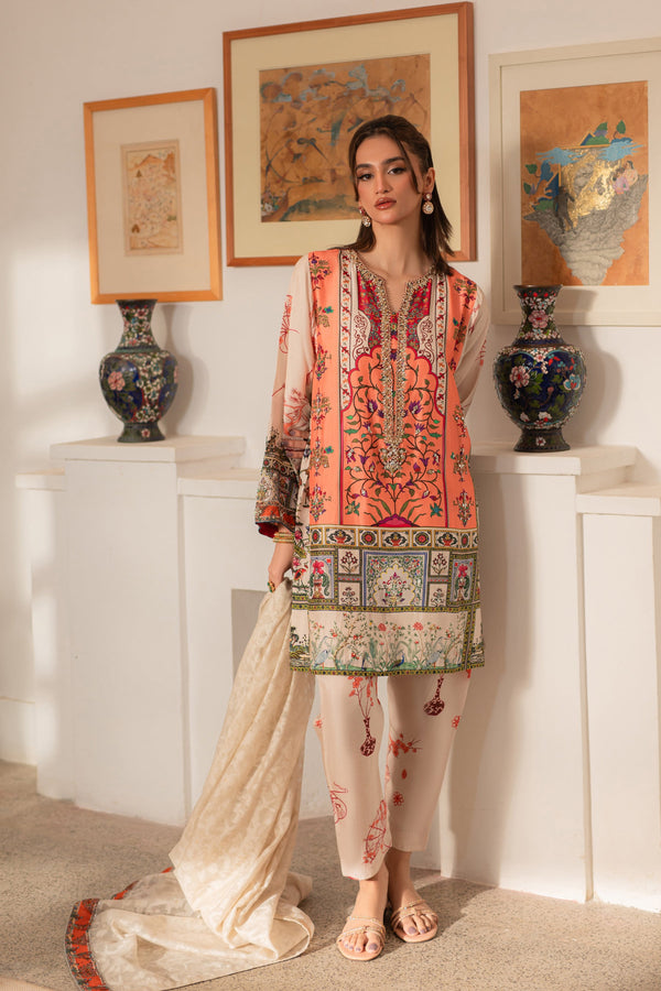 Ronaq'25 - Modern Mughal Kurta Shalwar Set (D-02)