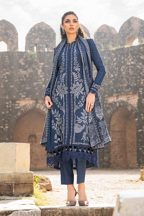 Mprints'24 - 3 Piece Unstitched Printed Linen Suit | MPT-2404-B