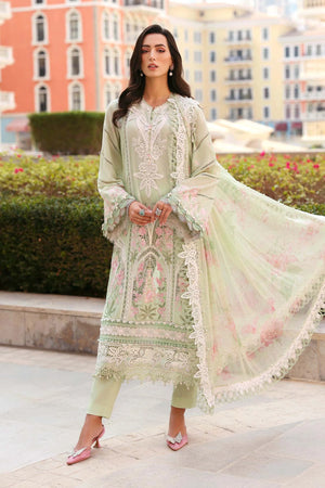 Lawn '26 - 3 Piece Unstitched Embroidered Lawn Suit | D-2611-A
