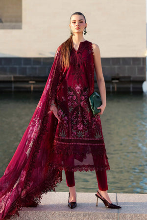 Lawn '26 - 3 Piece Unstitched Embroidered Lawn Suit | D-2611-B