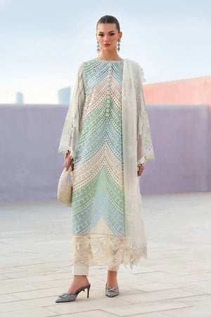 Lawn '26 - 3 Piece Unstitched Embroidered Lawn Suit | D-2612-A