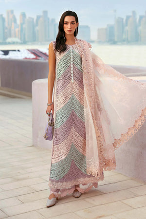 Lawn '26 - 3 Piece Unstitched Embroidered Lawn Suit | D-2612-B