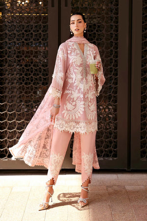 Lawn '26 - 3 Piece Unstitched Embroidered Lawn Karandi Suit | D-2603-A