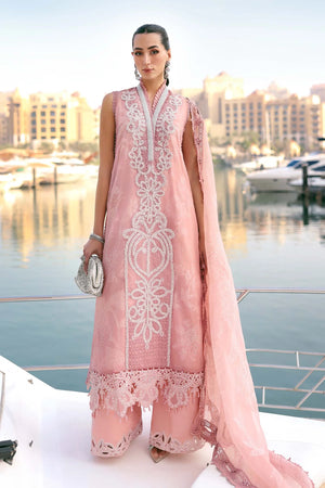 Lawn '26 - 3 Piece Unstitched Embroidered Organza Suit | D-2604-B