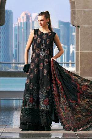 Lawn '26 - 3 Piece Unstitched Embroidered Jacquard Lawn Suit | D-2605-B