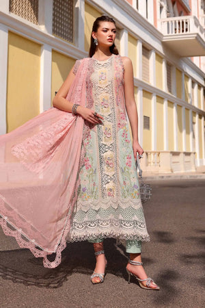 Lawn '26 - 3 Piece Unstitched Embroidered Lawn Suit | D-2606-A
