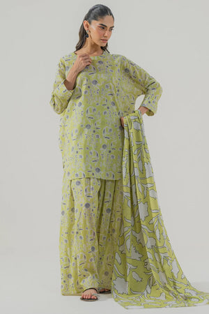Unstitched '26 - Lime 3 piece
