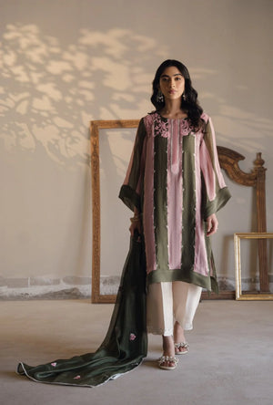 Semi formals Luxury'25 - Jaania in Green/Pink