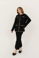 Hassal Autumn Winter '23 - Alaia Textured Black Suit