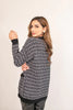 Hassal Autumn Winter '23 -  Hulya Black Checkered Sweater