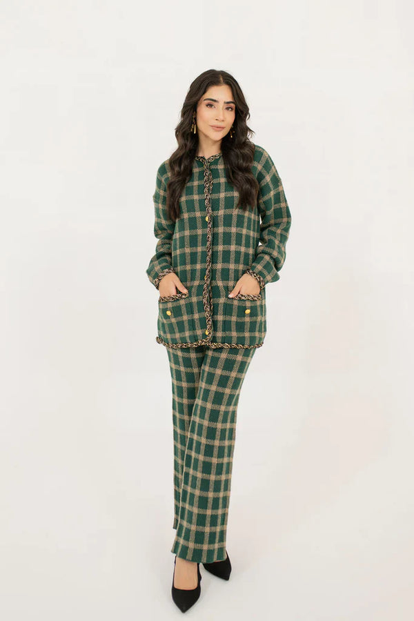 Autumn Winter '23 - Lina Checkered Knit Suit