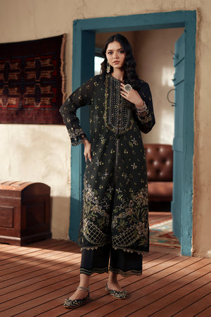 Rozana Eid Edit '26 - EMBROIDERED SUIT - JET BLACK | E4180/103/902