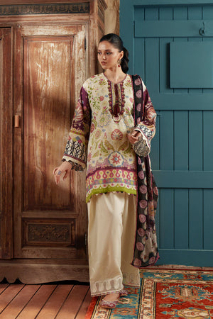 Rozana Eid Edit '26 - EMBROIDERED SUIT - VANILLA ICE | E4193/103/005