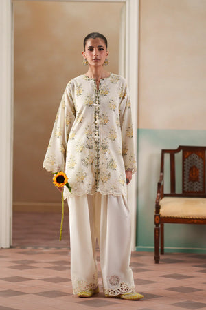 Rozana HS '26 Drop 2 - EMBROIDERED SUIT - VANILLA ICE | E4464/103/005
