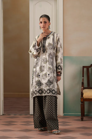 Rozana HS '26 Drop 2 - EMBROIDERED SUIT - LEMON ICING | E4486/103/004