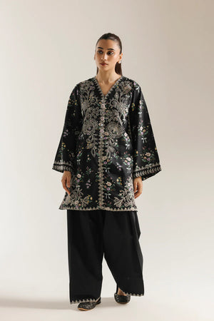 Rozana Summer '26 - EMBROIDERED SUIT - BLACK | E4497/103/901