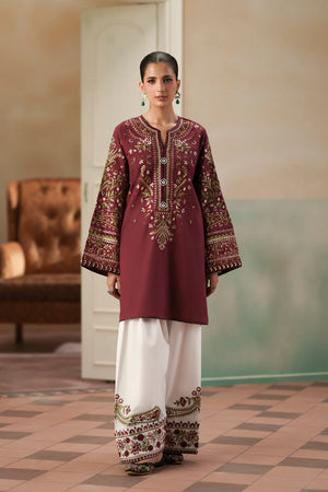 Rozana HS '26 Drop 2 - EMBROIDERED SUIT - MULBERRY | E4605/103/402